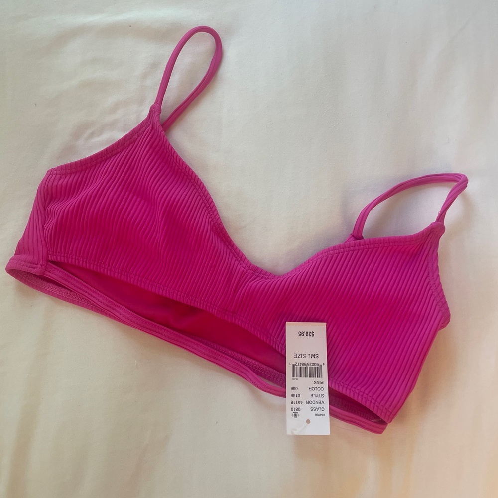 PacSun LA Hearts by PacSun Pink Iris Cutout Bikini Top Size Small